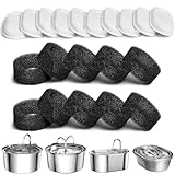 20 Packs Replacement Filters for Stainless Steel Cat Water Fountain, 5 Months Set of PETLIBRO Original Pet Fountain Filters & Pre-Filter Sponges (10 Pack Filters + 10 Pack Sponges)