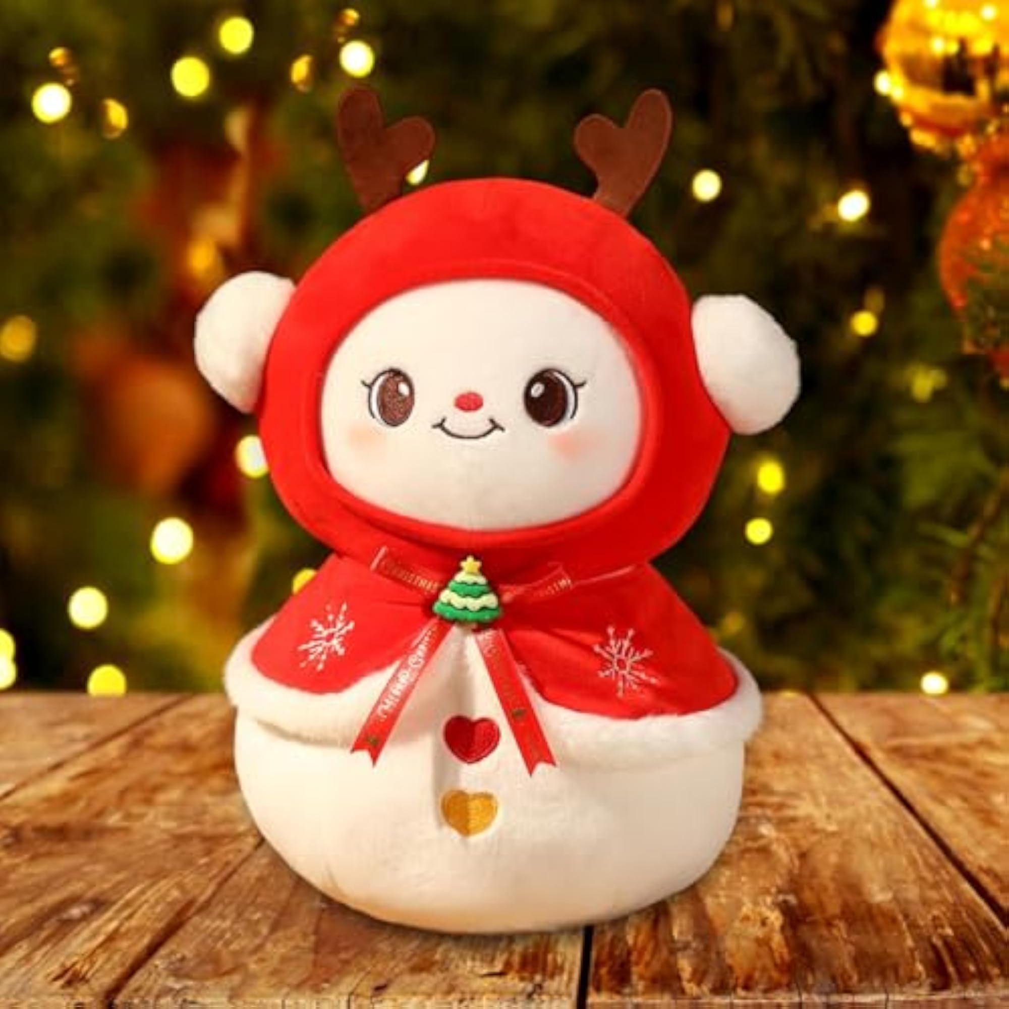 Christmas Stuffed Doll Adornment for Holiday Decor