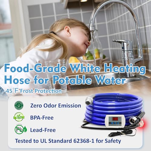 Cupohus Heated RV Water Hose 15FT,-45°F Freeze Protection Smart Thermostat by Cupohus - Used condition - Image 5