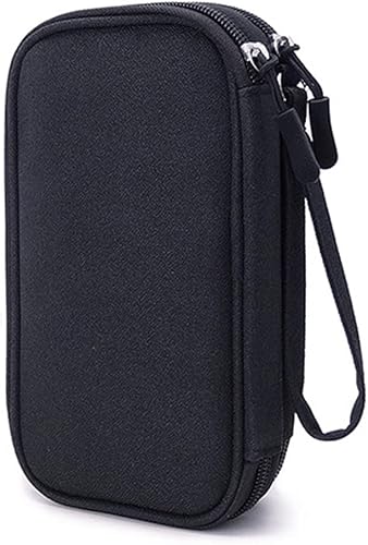 Vista 5 de QASHA Bolsa de suministros para diabéticos, organizador de viaje para medidor de glucosa, tiras de prueba, lancetas, dispositivo de punción, Rosado