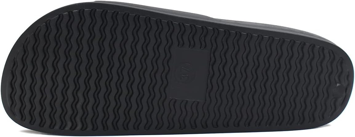 L LOUBIT Cloud Slides for Women with Arch Support Pillow Soft Recovery Sandals Lightweight Summer Beach Slippers Non-Slip Shower Shoes 7 Black image 3 of 6 B0C4V8F3T2