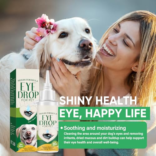 Dog Eye Drops, Eye Drops for Dogs, Relieves Eye Redness & Allergies, Removes Eye Stains & Tear Stains, Eye Infection Treatment for Dogs & Cats - Thumbnail 2