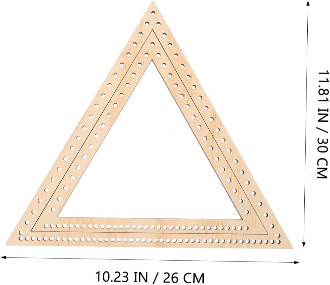 AKOOSY 2pcs Triangle Weaving Frame for Handmade Tapestry Craft Unique Wall Decor Tool for Beginners and Enthusiasts for Home and Workspace Decoration