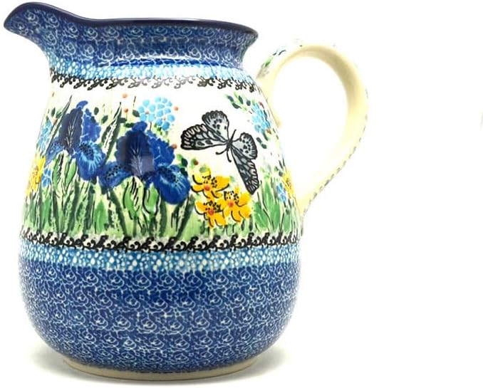 Polish Pottery Pitcher - 2 quart - Unikat Signature U5132