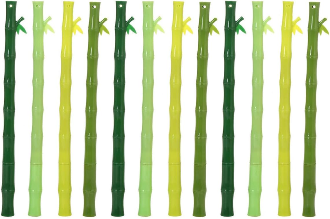 12pcs Fine Point Black Ink Pens with Simulation Joint Decor, Push-type Design, Does Not Leak Ink, Plastic Material, for Office and Daily Use Random Color