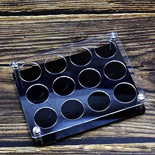 Leefasy Suporte para copos de vinho Organizador de copos Base pesada em acrílico Bandeja para servir
