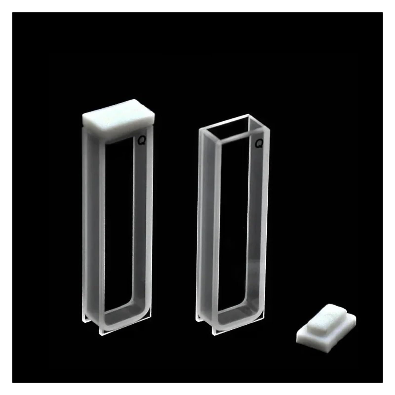 Cuvetta da laboratorio Celle di assorbimento al quarzo Cuvetta al quarzo da 5 mm (cella for campioni liquidi) 1,7 ml for spettrofotometro Tecnologia di sinterizzazione della fritta 2/PK