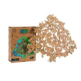 Stacking Blocks 42 pcs Large Gift Set Wooden Balancing Game Funny Animals Building Blocks Wooden Kid
