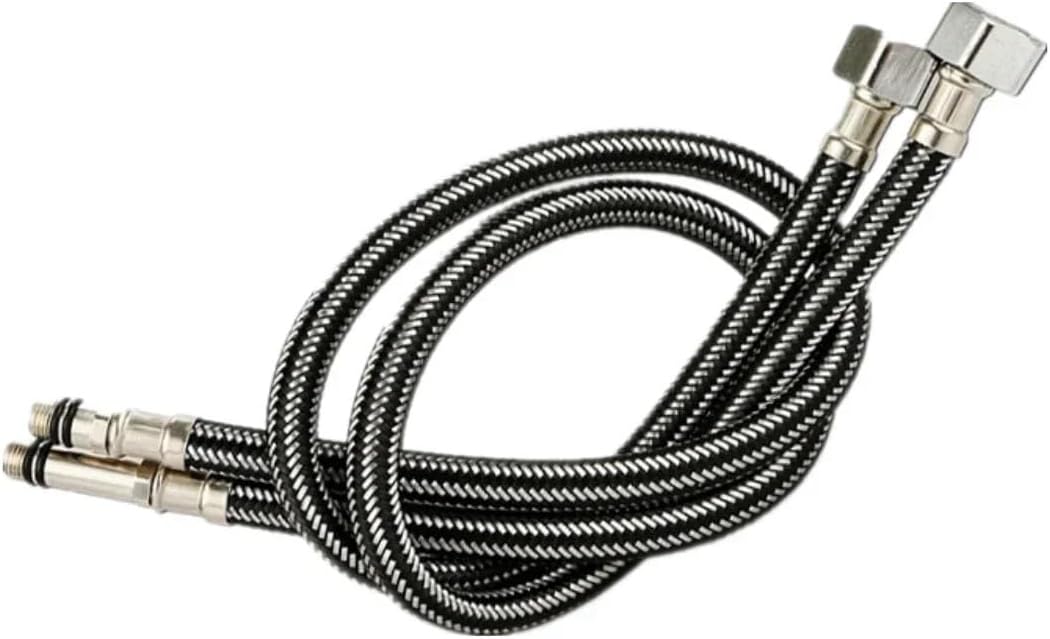 G1/2'' Stainless Steel Nylon Braided Tube Pipe Hose Silicone Plumbing Thermoresistant Tap Basin Faucet Sink