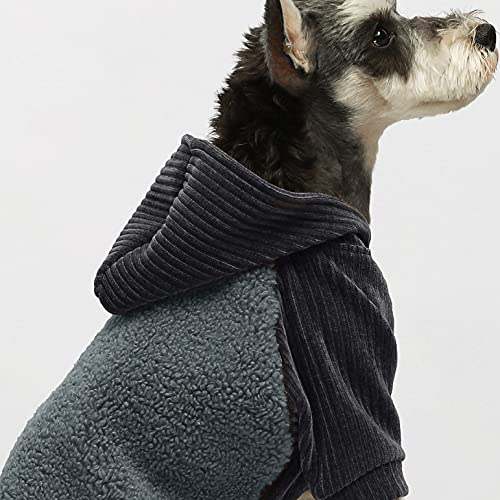Fitwarm Velvet Thermal Dog Coat Puppy Winter Clothes Pet Jacket Cat Hoodie Outfits Pullover Doggie Sweatshirt X-Small #TOP2