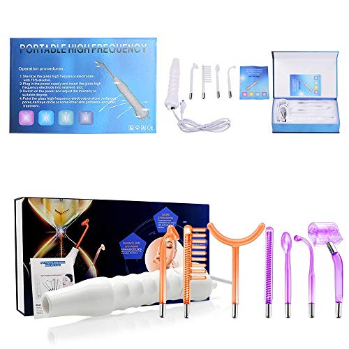 High Frequency Machine, APREUTY Portable Handheld High Frequency Skin Tightening Acne Spot Wrinkles Remover Beauty Therapy Puffy Eyes Body Care Facial Machine