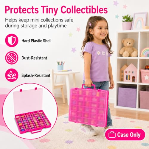 FULLCASE Case Compatible with 5 Surprise for Mini Brands Toys Series 1-4 Mystery Capsule Storage, for Mini Mart Collection Organizer for Collectibles(Case Only) (Red) by FULLCASE - Used condition - Image 8