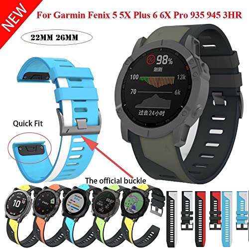 Correa de silicona de 26mm para solventar rozaduras en Garmin Fenix 6X Pro 2