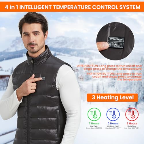 Heated Vest for Men Women with Battery Pack Lightweight Rechargeable Electric Heated Jackets Winter Hunting Heating Vest2