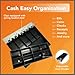 SOLUX Cash Drawer Tray - Cash Register Insert - Cash Drawer Insert - 5 Bill / 8 Coin Replacement Cash Tray - Stainless Steel Currency Compartment - for 16” Cash Registers with Fully Removable Tray