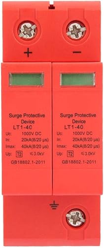 Miniatura 4 de Dispositivo de pararrayos de baja tensión DC1000V 2P 20KA~40KA del dispositivo protector de la casa