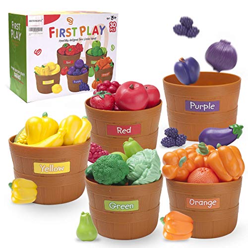 JIETENGFEI Fruit Veg Play Food (Fruit Veg 5 Set)