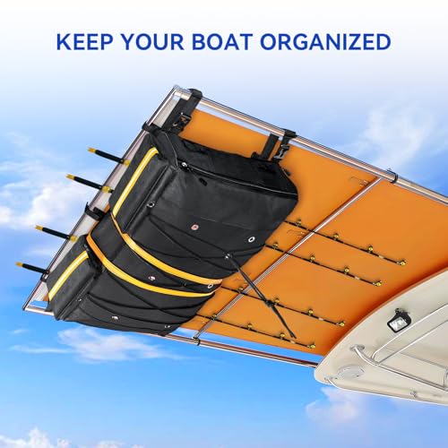SKYJDM Waterproof T-Top Storage Bag, 600D Oxford-Fabric Boat Storage Bags - Holds Up to 6 Type II Life Jackets - Multi-Organizer Fits Most T-Top Boats by SKYJDM - Image 8