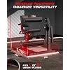 FEIERDUN 4-in-1 Adjustable Leg Extension Curl Machine - 700lbs Capacity Leg Extension Machine for Lower Body Workouts - Adjustable Leg Curl Machine, Home Gym Weight Machine, Red