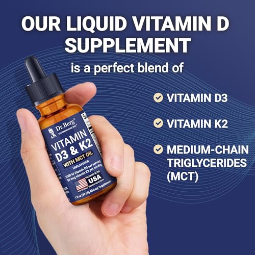 image for Dr. Berg Nutritionals Dr. Berg Maximum Strength Vitamin D3 K2 Liquid D