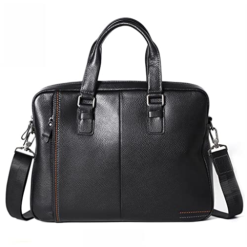 Cow Leather Handbag On The Top Men's Leather Briefcase Business Computer Bag Messenger Bag