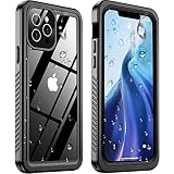 Temdan for iPhone 12 Pro Max Case Waterproof,Built-in Screen Protector [IP68 Underwater][Military-Gr