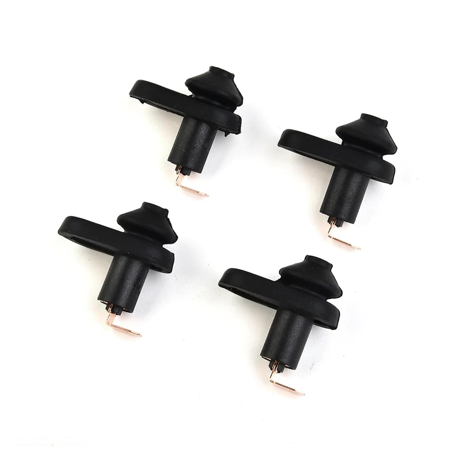 ​​4Pcs Universal Black Car Interior Door Light Lamp Switch Button - Vehicle Auto Door Switch Accessory for Car Interior Panel​​