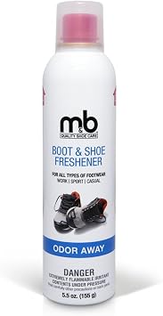 Moneysworth & Best Boot & Shoe Freshener, Shoe Odor Eliminator, Shoe Deodorizer Spray, Shoe Accessories, 5.5 oz.