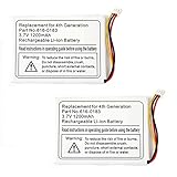 2 Pack Fenzer Replacement 1200mAh Battery for Apple iPod Photo 4th 4 Gen Generation