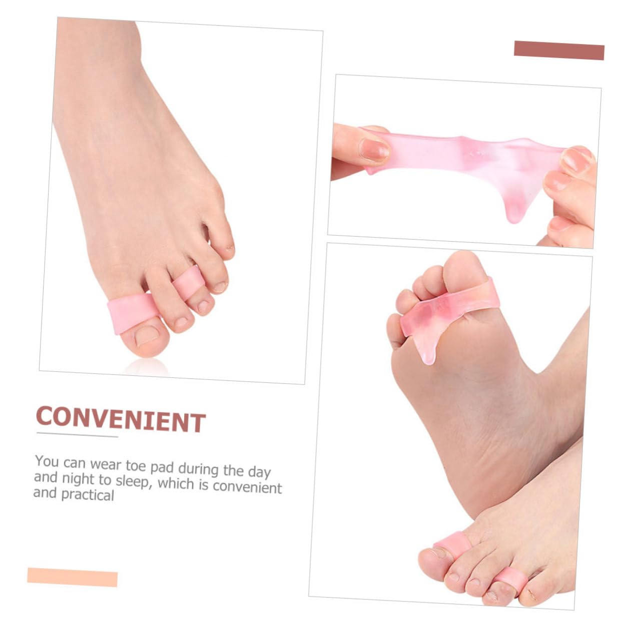 12pcs Toe Separators for Overlapping Hammer Toes Comfortable and Elastic Design Ergonomic Spacers for Bunions Unisex Foot Care