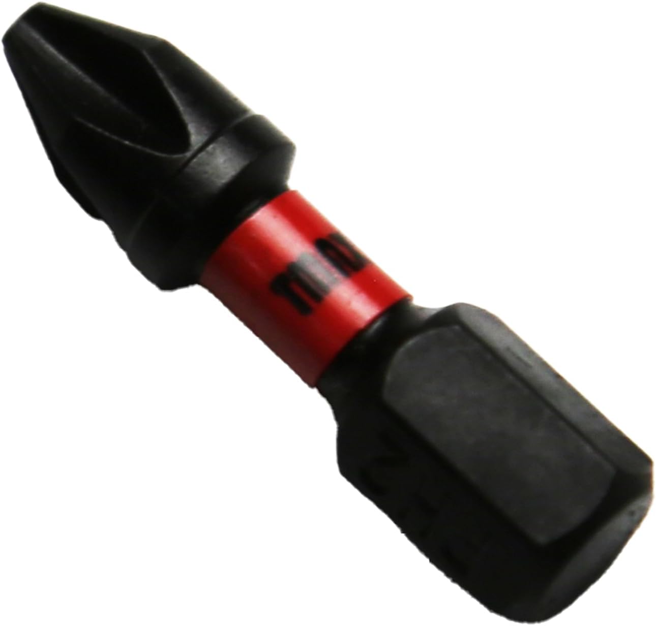 TMAX 50 pc PH2 Phillips #2 Black High Torque Impact Screwdriver Insert Bits Set S2 Steel Torsion Resistant, 1 Inch Long, 1/4 Inch Hex Shank with Quick Release Slot