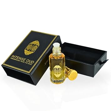 INTENSE OUD Red Tobaco Long Lasting Arabian Perfume Oils for Women 12ML (0.40 OZ) Fragrance Oil With Cinnamon, Apple & Vanilla Notes Concentrated Perfume Oil & Valentines Day Gift With Black Box