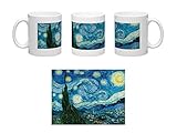 Produit fabriqué en Italie. Tasse en céramique personnalisée Vincent van Gogh The Starry Night