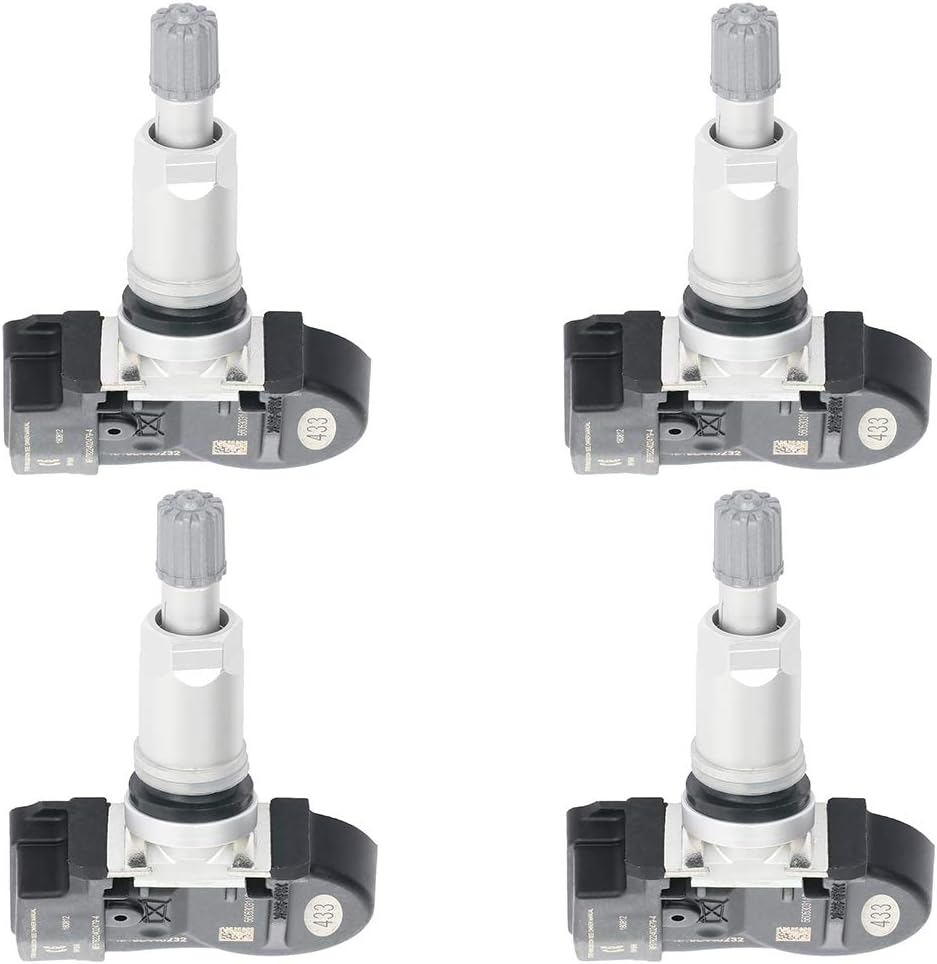 SCITOO Programmed Tire Pressure Monitoring System Sensor Tire Pressure Sensor Kit TPMS Replacement fits for Dodge 433MHz