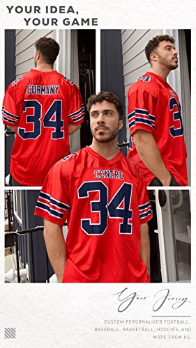 Custom Football Jerseys Mesh Athletic Football Shirts Stitching Personalized Team Name Number For Adult Youth #TOP4