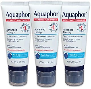 Aquaphor Healing Ointment With Touch-Free Applicator - Pack of 3, For Dry Chapped