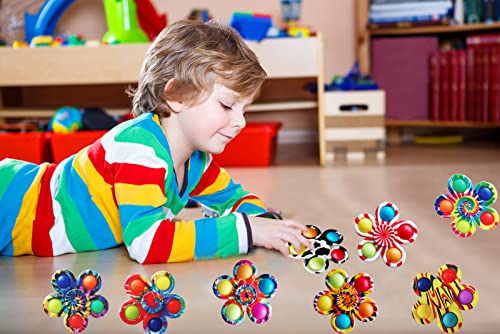 12 Pcs Pop Bubble Simple Dimple Fidget Spinners For Party Favors, Hand Fidget Bulk Toys For Classroom Prizes, Halloween Christmas Valentine Gifts For Kids Goodie Bag Stocking Stuffers #TOP3