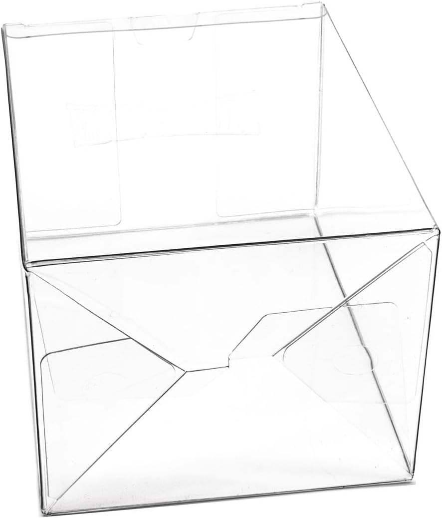 POP Protector 0.5mm Figure Display Case - Compatible with 4"" Funko POP Vinyl Figures - Pack of 5, Clear, DON-007-5
