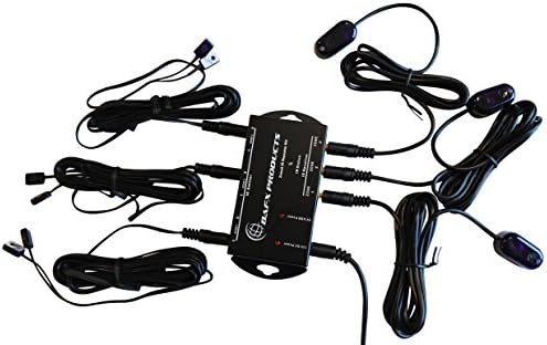 BAFX Products - Triple Zone IR Repeater Kit/Remote Control Extender Kit for Infrared Remote Control Devices