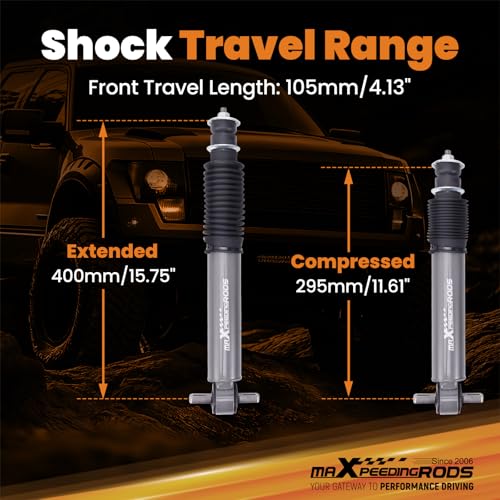 maXpeedingrods 2-5” Front Lowering Shock for Chevy/GMC C1500 1988-1998 by maXpeedingrods - Used condition - Image 5