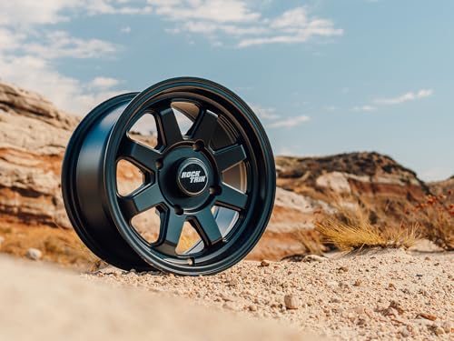 RockTrix RT116 15in ATV Wheels 4x156 Rims, 15x7, 5+2 Offset, Includes 12x1.5 Spline Lug nuts, Compatible with Polaris General Ranger Crew, XP RZR UTV, 4/156, Set of 4 - Thumbnail 4