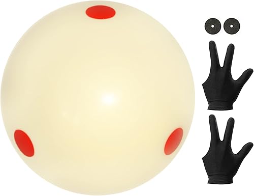 Miniatura 6 de Pro-Cup - Bola de billar de 2-14 pulgadas, bola de billar estándar con 6 puntos rojos, accesorios de mesa de billar para juego de billar