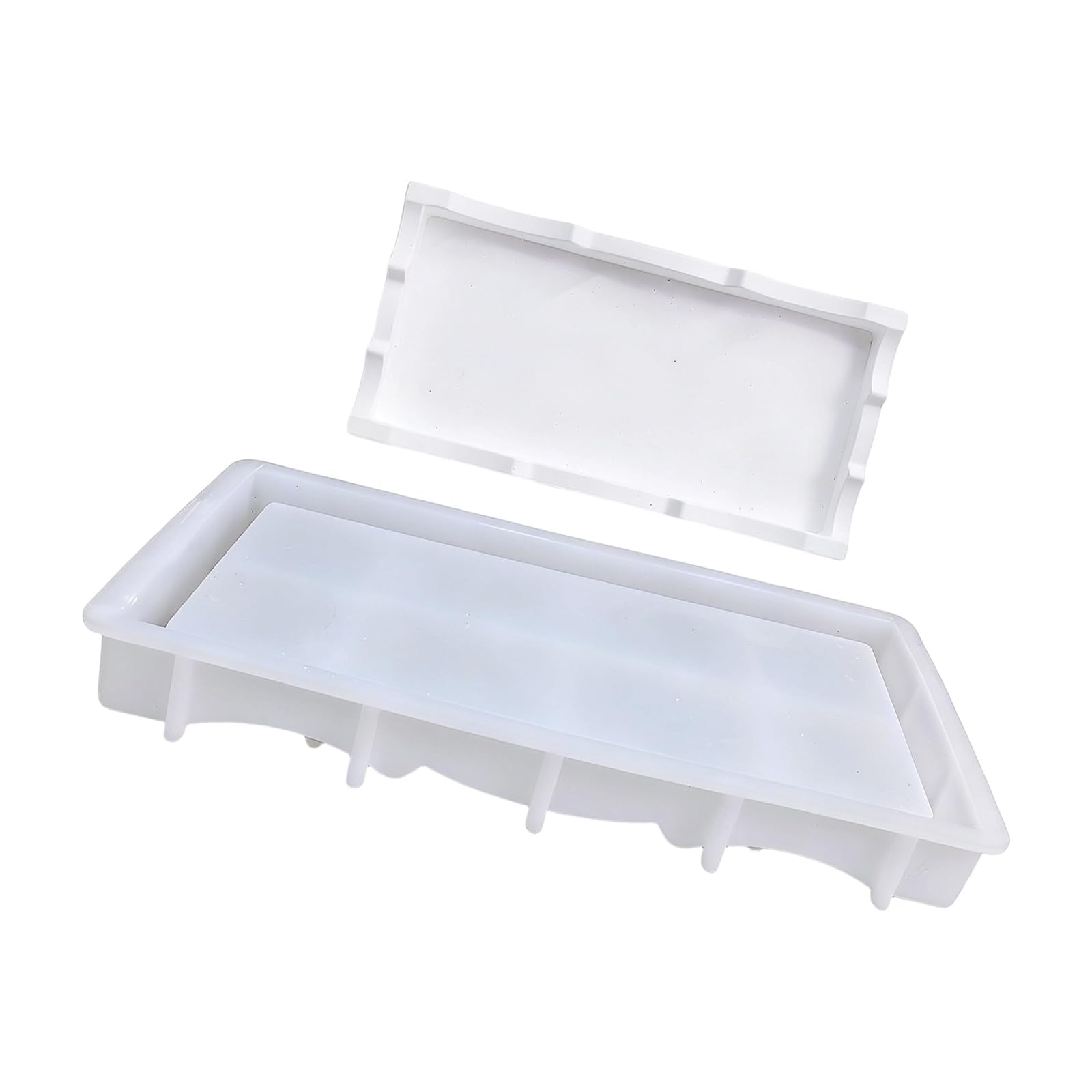 NEWFT Sturdy Silicone Jewelry Tray Mould For Handmade Resin Concrete And Plaster Projects
