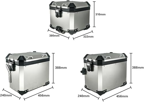 Miniatura 6 de Portaequipajes de aluminio para Suzuki V-Strom 650 DL650 2017 2018 2019 2020 2021 2022 carcasa superior de motocicleta Alforja soporte de maletero