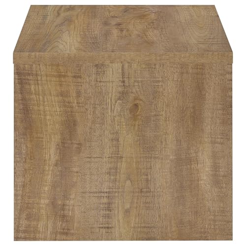 Coaster Home Furnishings - Canoga - Wood - End Table with Square Flat Top, U-Shaped Frame and Rustic Style - Living Room - 23.5-Inch - Mango - 706357 by Coaster Fine Furniture - Image 5