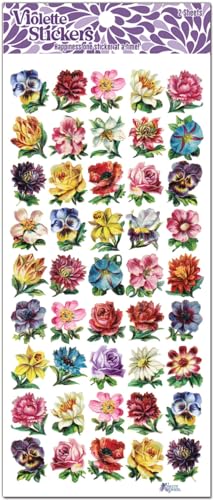 Mini fiori da violette adesivi