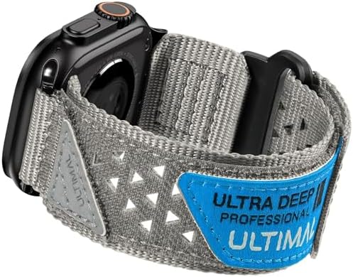 ULTIMAL Rugged Nylon Band for Apple Watch Bands for Men Women