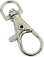 Vista 4 de 10 unids 1.496 in aleación langosta garra giratoria cierres llavero para hacer joyas piezas llavero hallazgos