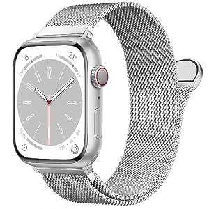 OULUOQI Ersatzarmband Kompatibel mit Apple Watch Armband 40mm 42mm 41mm 38mm 46mm 45mm 44mm Damen Herren, Einstellbar Edelstahl Metall Armbänder für iWatch Series 11 10 9 8 7 6 5 4 2 SE 3 Ultra 3