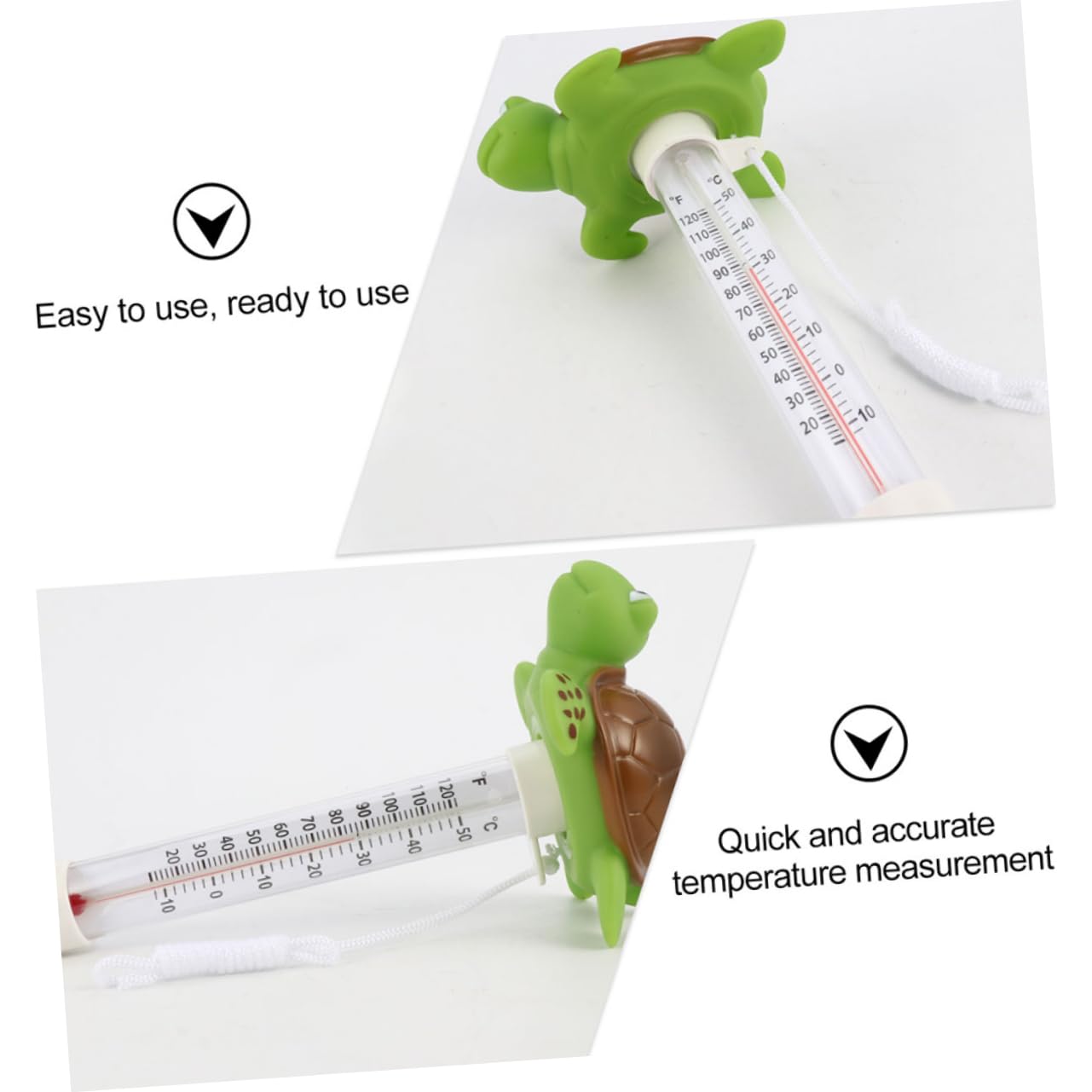 Supvox 5 Sätze Pooltermomenter Aqua Temperatur-feuchtigkeits-monitor Wassertemperaturanzeige Wasserthermometer Schwimmendes Thermometer Für Kaltes Eintauchen Plastik 2 Stück * 5